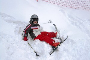 Being stuck in the snow is learning to get up